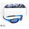 Image 1 : BOX OF METALLIC BLUE OAKLEY STYLE SUNGLASSES