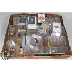FLAT OF COLLECTIBLE CARDS AND BOXES