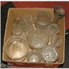 Image 1 : BOX OF DECORATIVE GLASS VASES & MORE