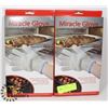 Image 1 : LOT OF TWO NEW MIRACLE GLOVE HOT SURFACE