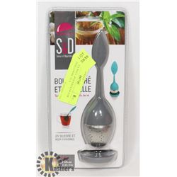 NEW TEA BALL AND SAUCER FOR STEEPING LOOSE TEA