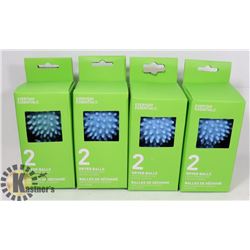 FOUR TWO PACKS OF DRYER BALLS