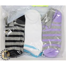 3PK LADIES ANKLE SOCKS