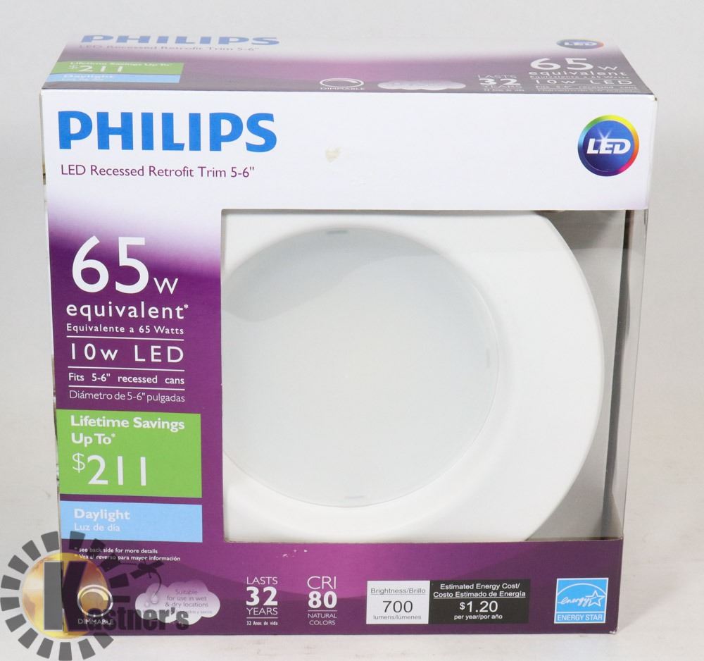 PHILIPS LED RECESSED RETROFIT TRIM 56" LIGHT
