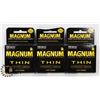 Image 1 : TROJAN MAGNUM  THIN LATEX CONDOMS SIZE LARGE