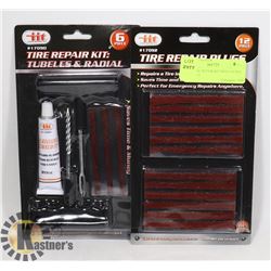 NEW TIRE REPAIR KIT WITH EXTRA PLUG SET
