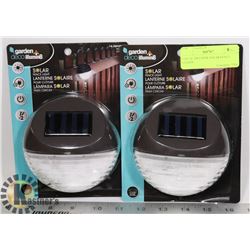 LOT OF TWO NEW SOLAR FENCE LIGHTS