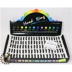 RETAIL DISPLAY OF MOOD RINGS