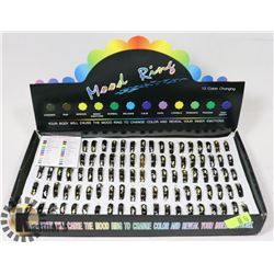 RETAIL DISPLAY OF MOOD RINGS
