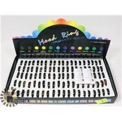 RETAIL DISPLAY OF MOOD RINGS
