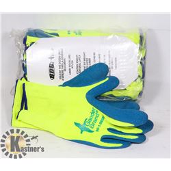 12 PACK OF GANDER BRAND LATEX COATED WORK GLOVES