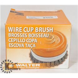 NEW WALTER 5" WIRE CUP BRUSH