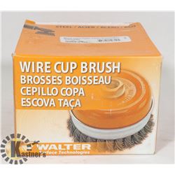NEW WALTER 5" WIRE CUP BRUSH