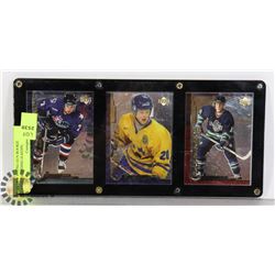 LOT OF 3 YOUNG GUN ROOKIE CARDS INCLUDING H.SEDIN,