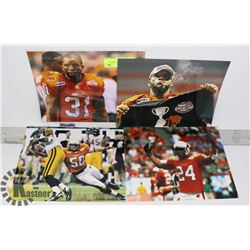 LOT OF 4 BC LIONS 8X10 PHOTOS