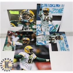 LOT OF 5 EDMONTON ESKIMOS 8X10 PHOTOS