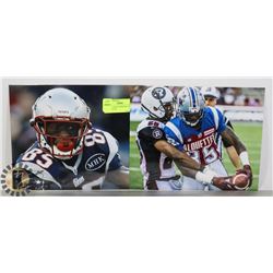 LOT OF 2 CHAD JOHNSON CFL NFL 8X10 PHOTOS