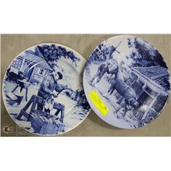 DELFT DUTCH THEMED WALL PLATES 9 INCH