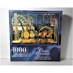 2)  FACTORY SEALED 1000 PCE PUZZLE OF PLAZA