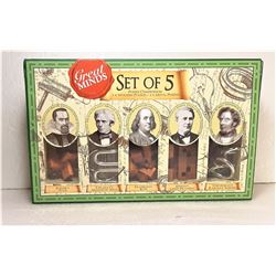 19)  FACTORY SEALED SET OF 5 GREAT MINDS