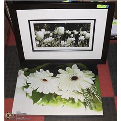 LOT OF TWO FLORAL PICTURES