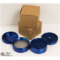 2PK ZINC ALLOY 4 LAYER HERB/TOBACCO GRINDERS;