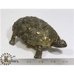 BRASS TURTLE WITH HIDDEN ASHTRAY