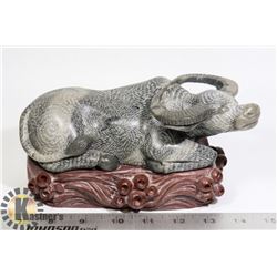 SOAPSTONE CARVED WATER BUFFALO