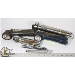 GROUP OF OLD FLASHLIGHTS