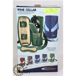 CONCEPT INTERNATIONAL WINE PICNIC BACKPACK. “NEW”