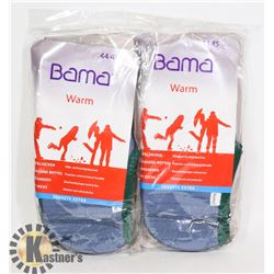 TWO PAIRS OF NEW BAMA SOKKET INSULATING REMOVABLE