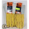 Image 1 : TWO PAIRS OF GANDER BRAND LEATHER LONG CUFF GLOVES