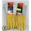 Image 1 : TWO PAIRS OF GANDER BRAND LEATHER LONG CUFF GLOVES