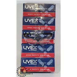 BUNDLE OF 5 NEW UVEX SAFETY GLASSES