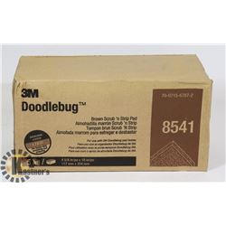 CASE OF 3M DOODLEBUG BROWN SCRUB N STRIP PADS