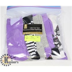 5PK LADIES CREW SOCKS
