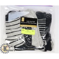 5PK LADIES CREW SOCKS