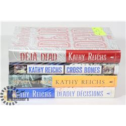 KATHY REICHS- HARDCOVER BOOKS- SET OF 4