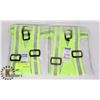 Image 1 : 2 PACK HIGH VISIBILITY ADJUSTABLE SAFETY BELTS
