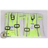 Image 1 : 2 PACK HIGH VISIBILITY ADJUSTABLE SAFETY BELTS