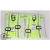 Image 1 : 2 PACK HIGH VISIBILITY ADJUSTABLE SAFETY BELTS