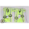 Image 1 : 2 PACK HIGH VISIBILITY ADJUSTABLE SAFETY BELTS