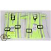 Image 1 : 2 PACK HIGH VISIBILITY ADJUSTABLE SAFETY BELTS