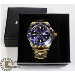 NEW ROLEX SUBMARINER GOLD TONED WATCH