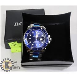 ROLEX SUBMARINER -REPLICA    MEN'S WATCH SILVER