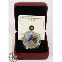 2011 BARN SWALLOW 25 CENT COINS
