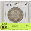Image 1 : 1917 NEWFOUNDLAND SILVER 50 CENT COIN