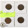 Image 1 : CANADIAN 4 LARGE PENNY COLLECTION 1916-1919