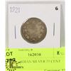 Image 1 : 1921 CANADIAN SILVER 25 CENT COIN