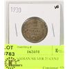 Image 1 : 1930 CANADIAN SILVER 25 CENT COIN